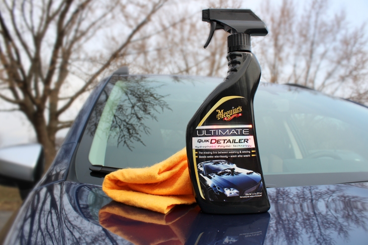 Meguiar's quick detailer on hood of 2019 3-row Subaru Ascent