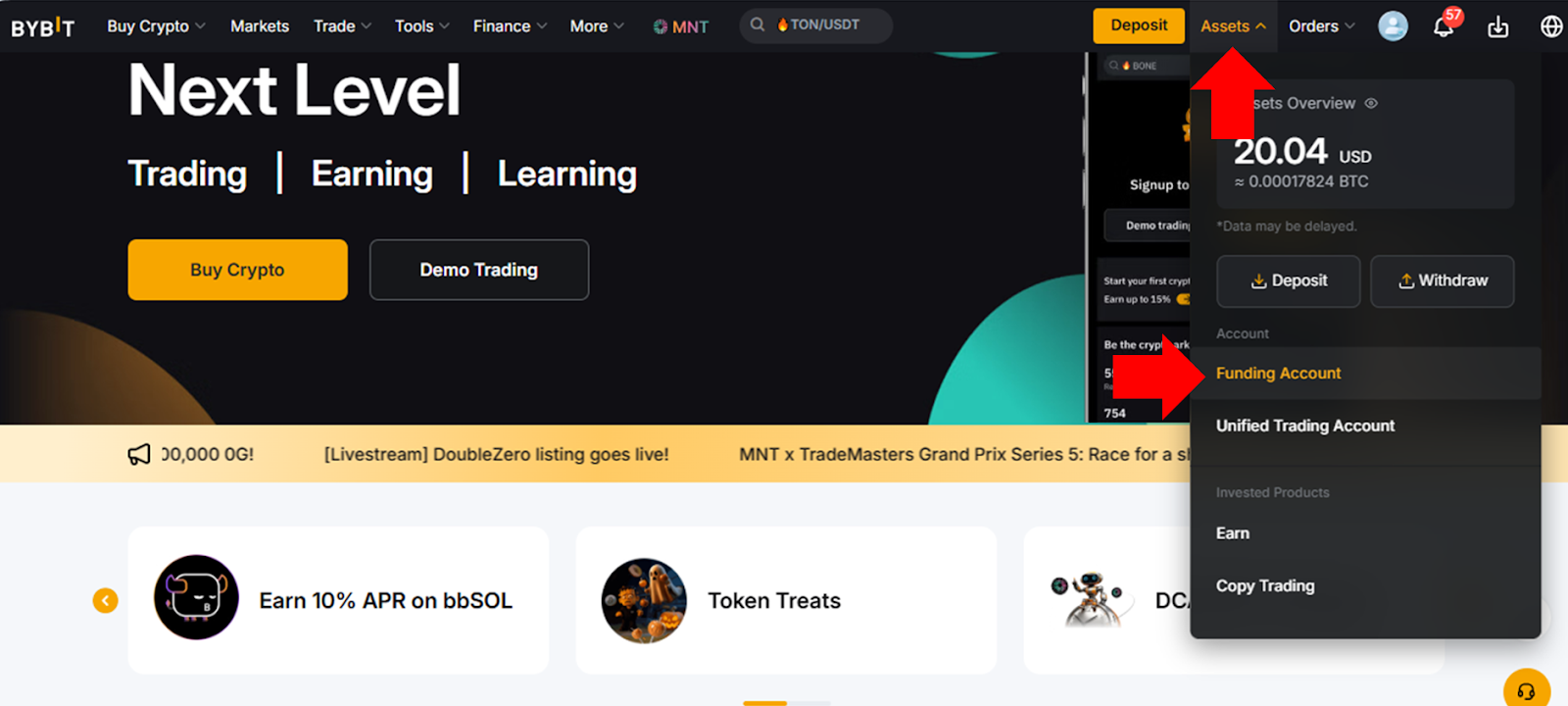 Como converter criptoativos usando o Bybit Convert (sem taxas) | Bybit Learn