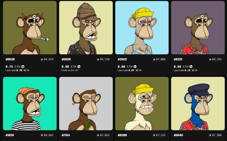 Коллекция Bored Ape Yacht Club