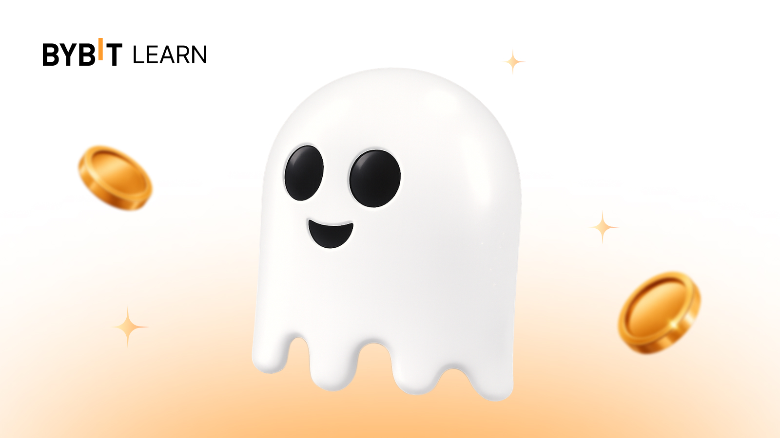 Что такое Aave - белый призрак логотип DeFi протокола Aave и криптомонеты