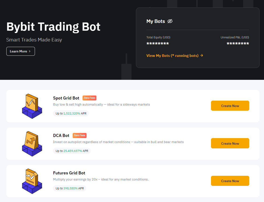 Creating Futures Grid Bot via Bybit Trading Bot