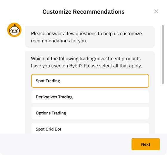 Tools Discovery Customize Recommendations Questionnaire