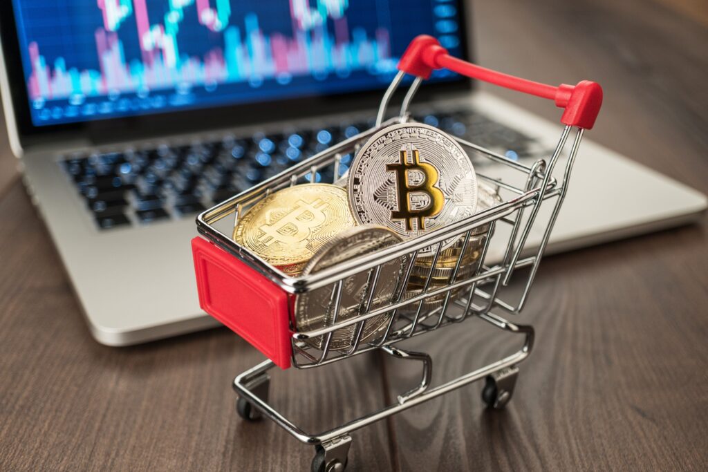 Bitcoin on a Shopping Cart