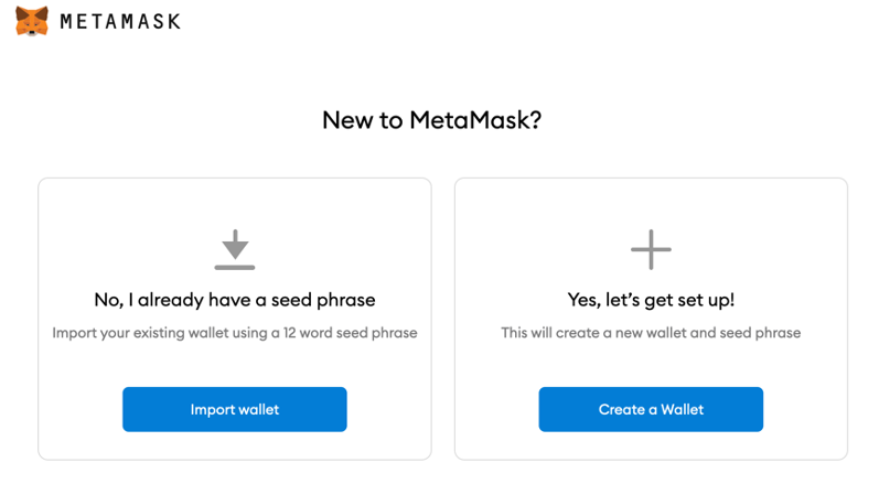New to Metamask