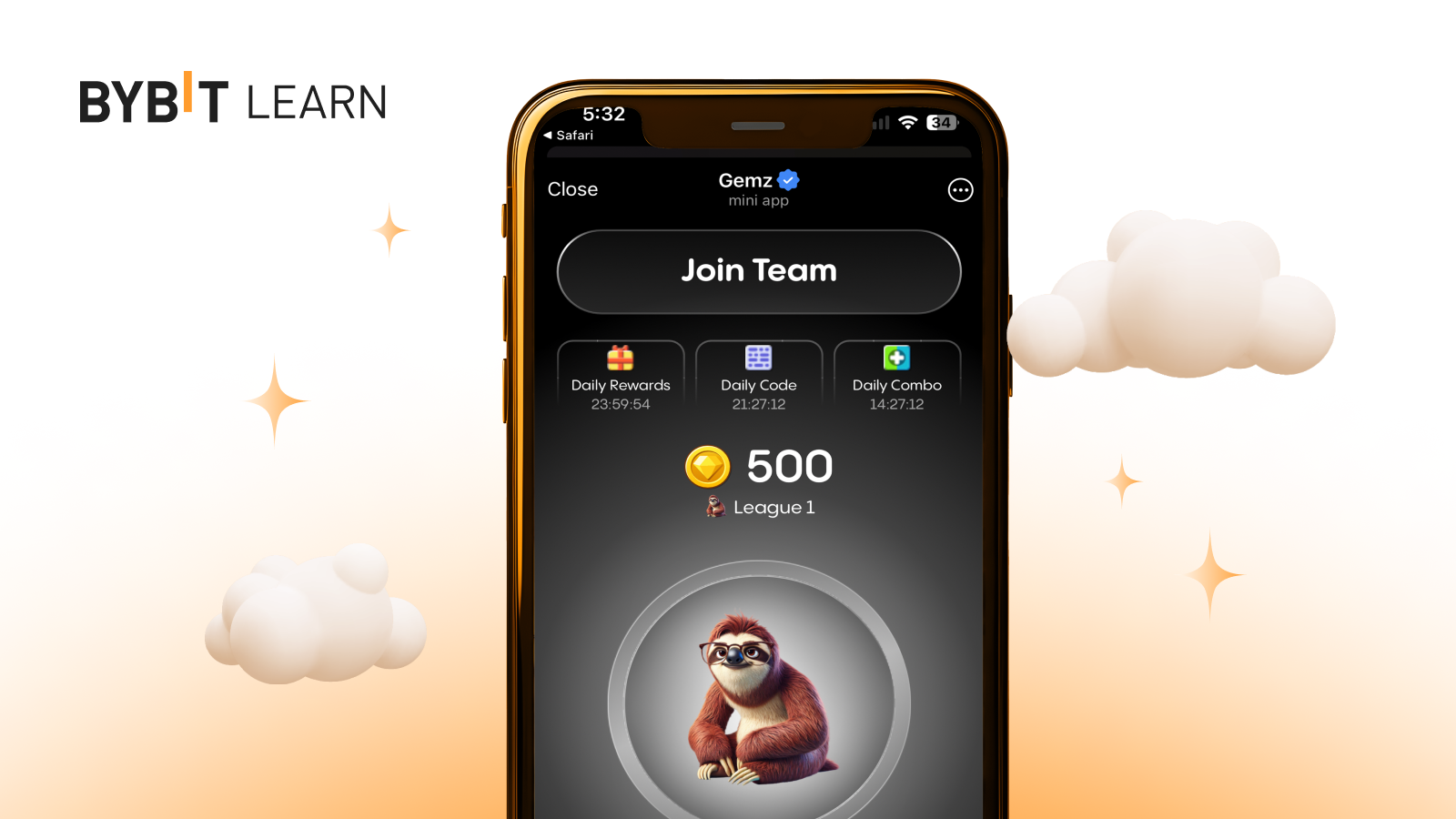 Gemz：ナマケモノが案内する仮想通貨（暗号資産）ゲームで特典を獲得しよう | Bybit Learn