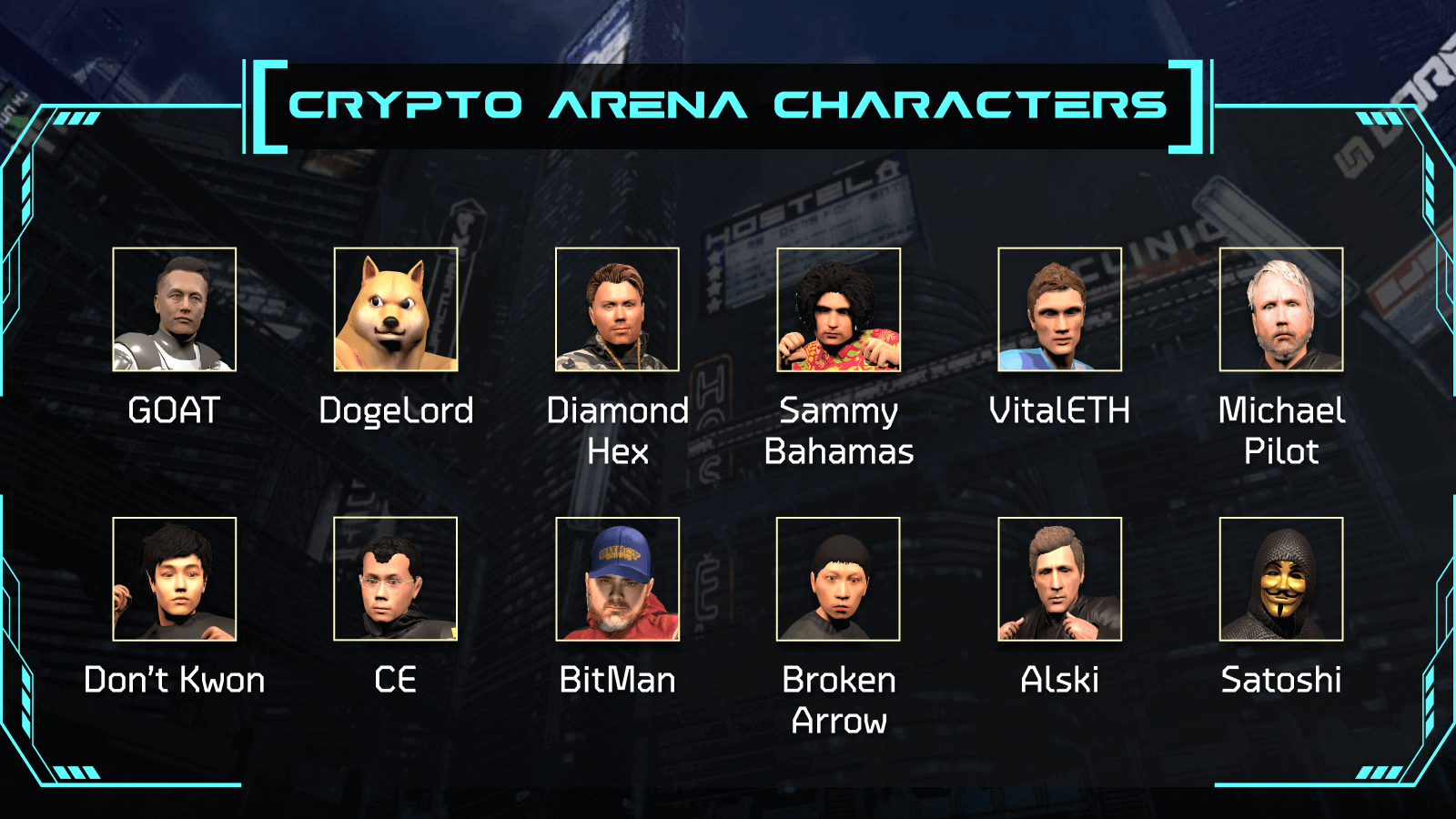 Cyber Arena characters.