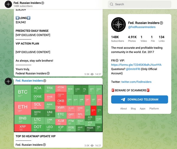 Fed. Russian Insiders® telegram.