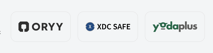 Multisig wallet brands supported by XDC Network.