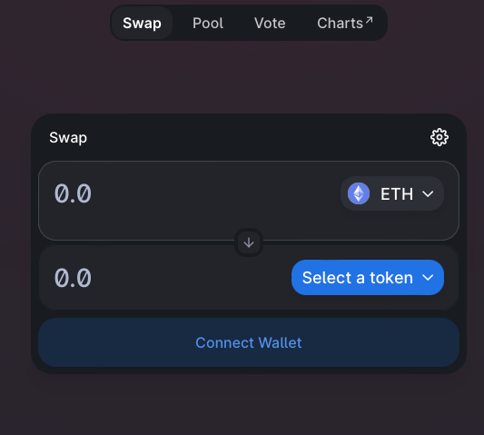 Connect Wallet button on DApp