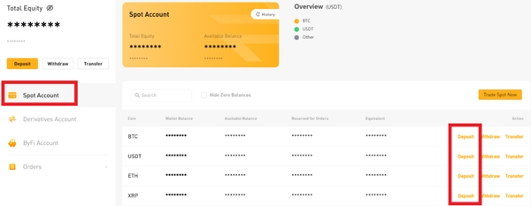 Hướng dẫn cách đăng ký và nạp rút tiền trên Bybit Spot Account