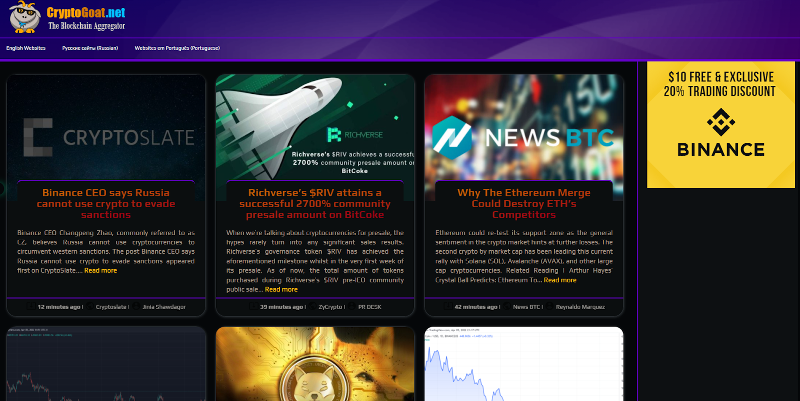 best crypto news aggregator website