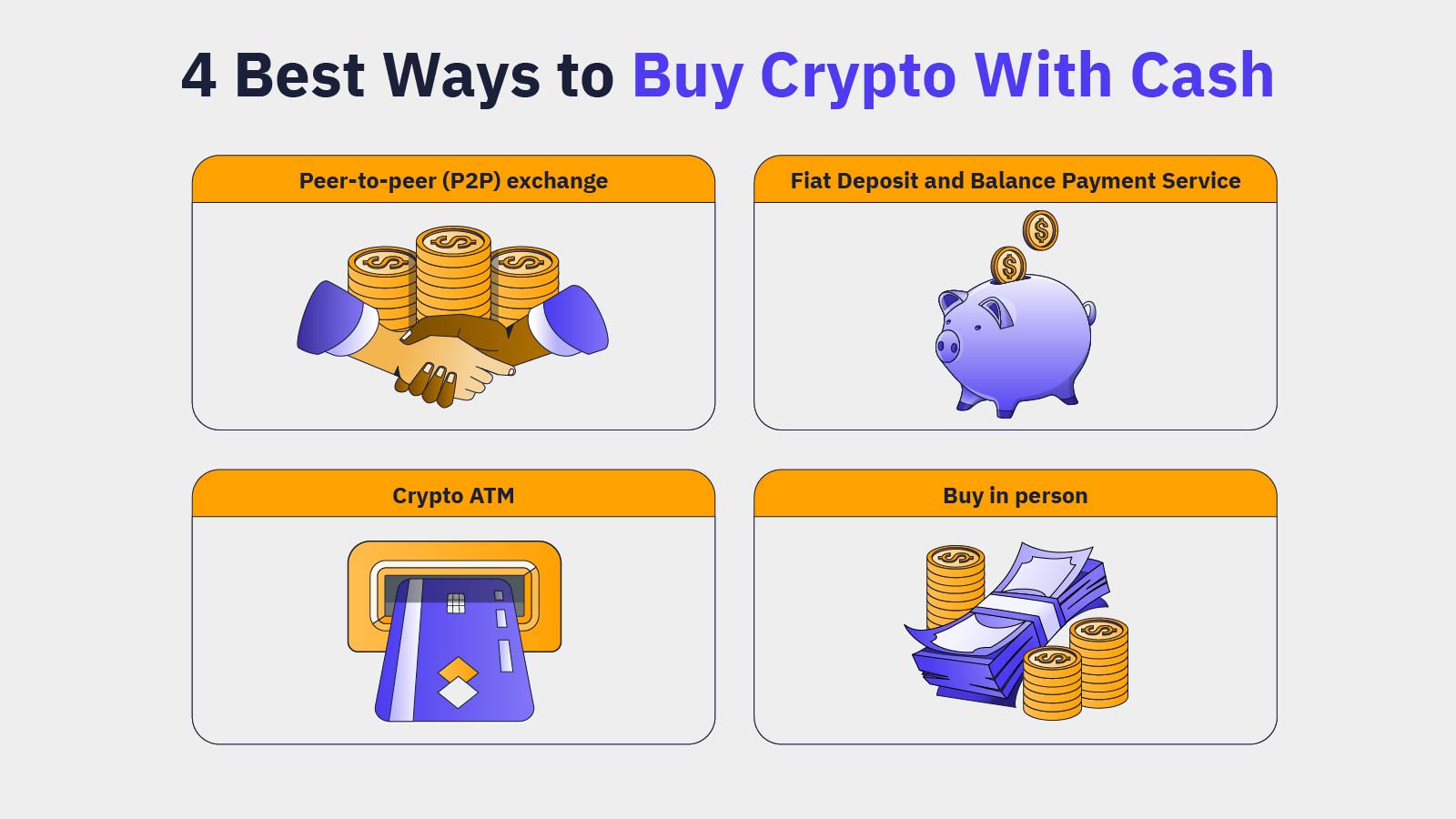 4 Best Ways to Buy Crypto with Cash