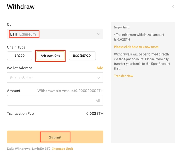 Your tokens will be deposited to bybit
