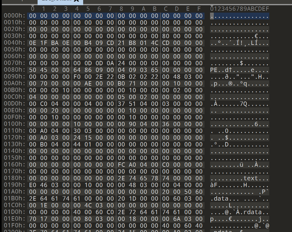 A screen capture as described in text