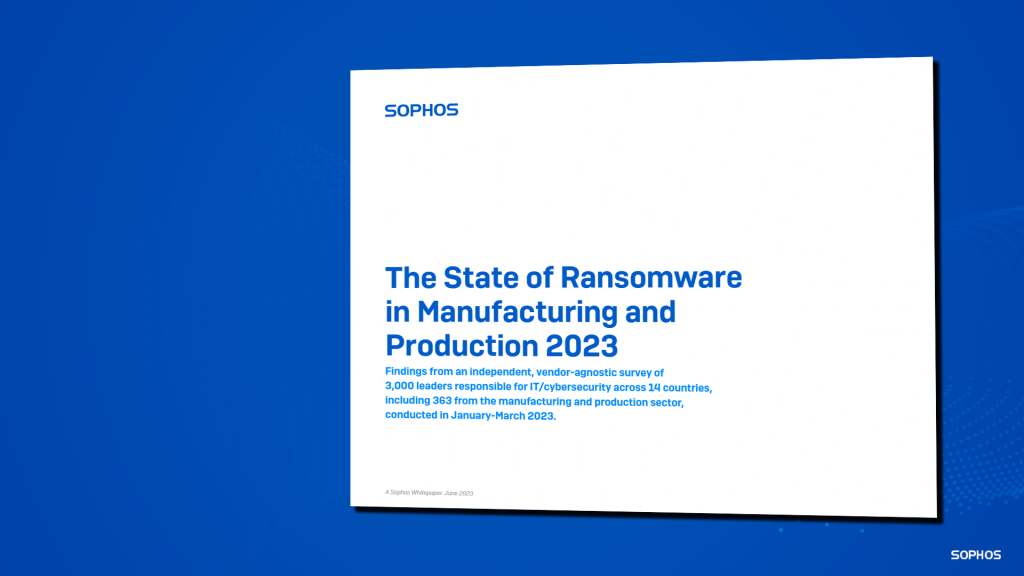The State of Ransomware in Manufacturing and Production 2023