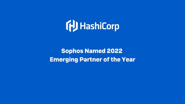 Sophos named 2022 Emerging Partner of the Year Sophos named 2022 Emerging Partner of the Year