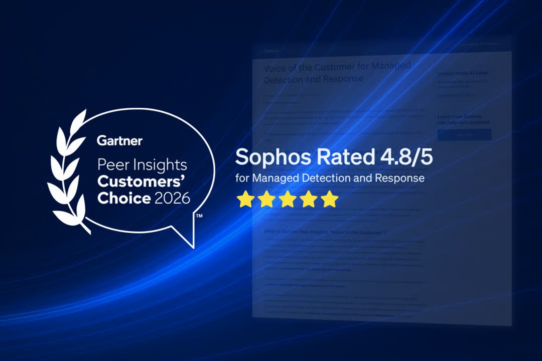 Sophos désigné Gartner® Peer Insights™ Customers’ Choice 2026 dans la catégorie MDR (Managed Detection and Response)