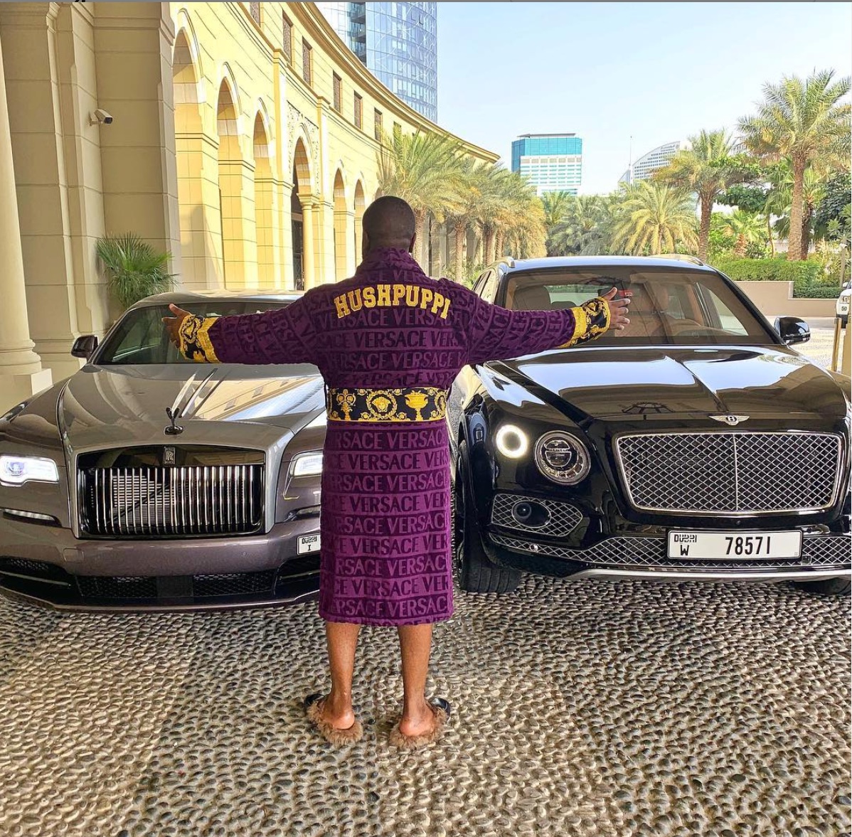 Abbas with fancy cars