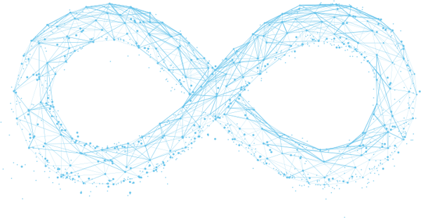 Synchronized Security - infinity loop illustration Synchronized Security - infinity loop illustration