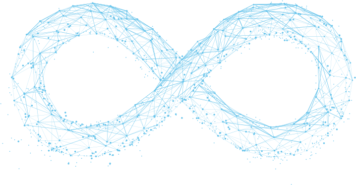 Synchronized Security - infinity loop illustration Synchronized Security - infinity loop illustration