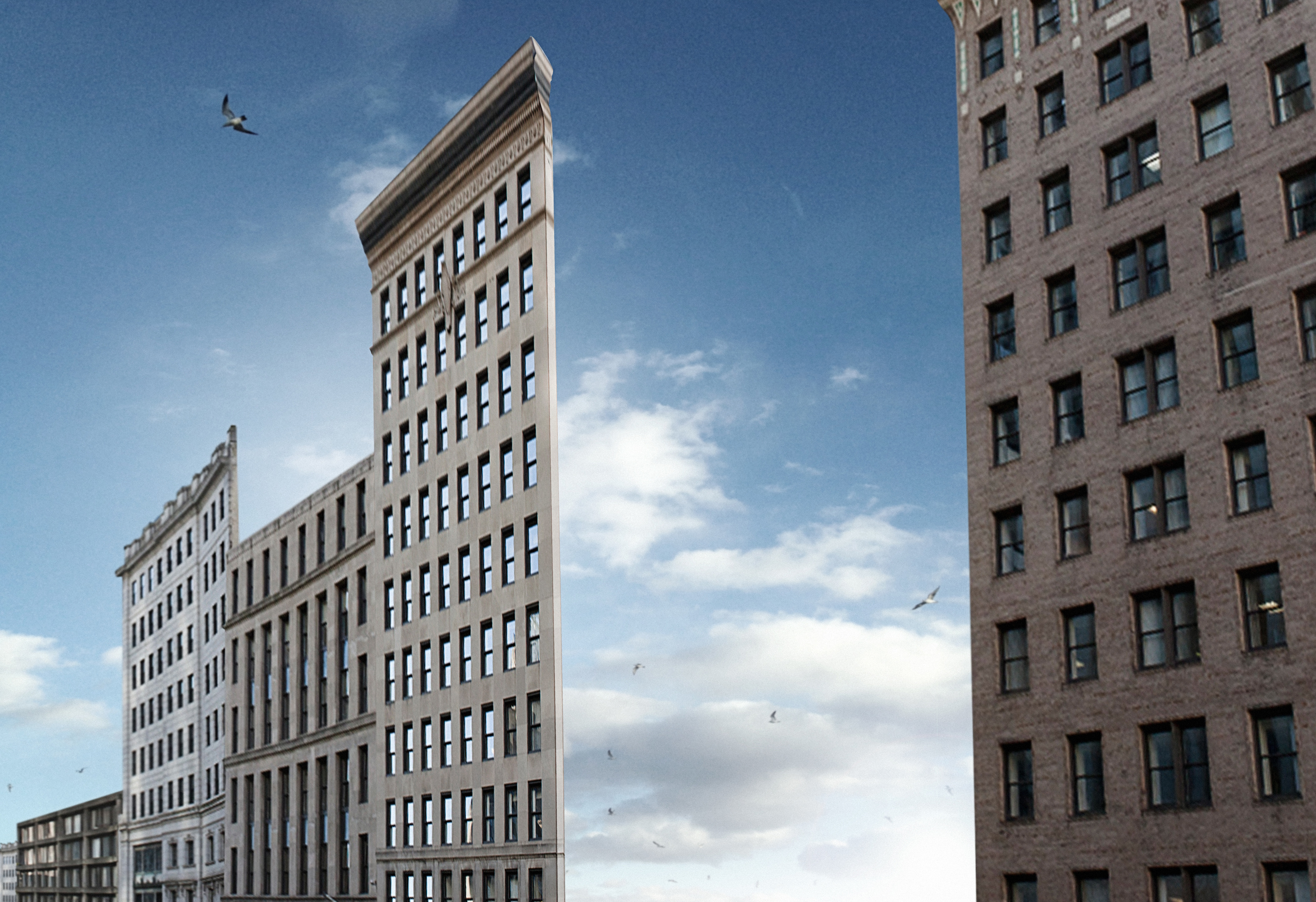 Fake building, just a facade