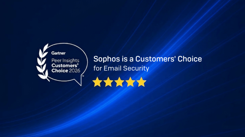 Sophos named a 2026 Gartner® Peer Insights™ Customers’ Choice for Email Security - image Sophos named a 2026 Gartner® Peer Insights™ Customers’ Choice for Email Security - image