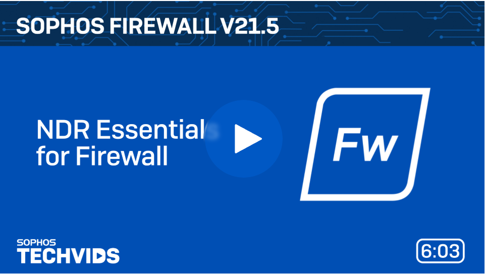 NDR Essentials for Firewall