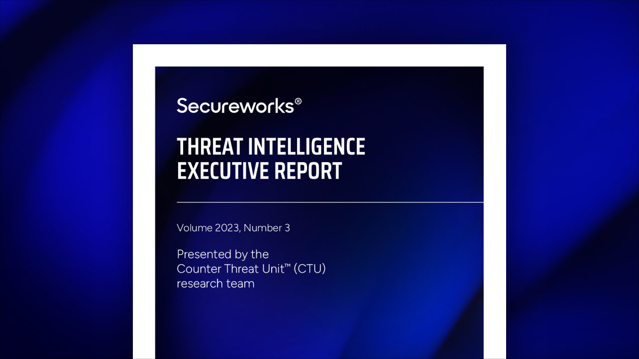 Threat Intelligence Executive Report 2023: Vol. 3 | Sophos