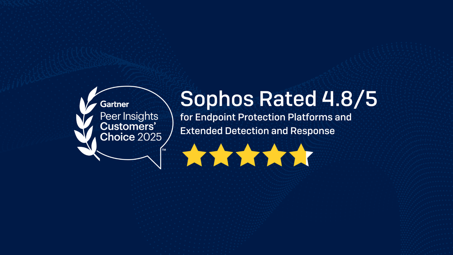 Sophos Named a 2025 Gartner® Peer Insights™ Customers’ Choice for both Endpoint Protection Platforms and Extended Detection and Response