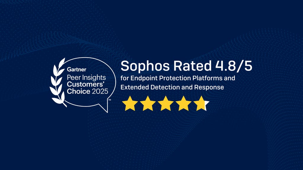 Sophos Named a 2025 Gartner® Peer Insights™ Customers’ Choice for both Endpoint Protection Platforms and Extended Detection and Response Sophos Named a 2025 Gartner® Peer Insights™ Customers’ Choice for both Endpoint Protection Platforms and Extended Detection and Response