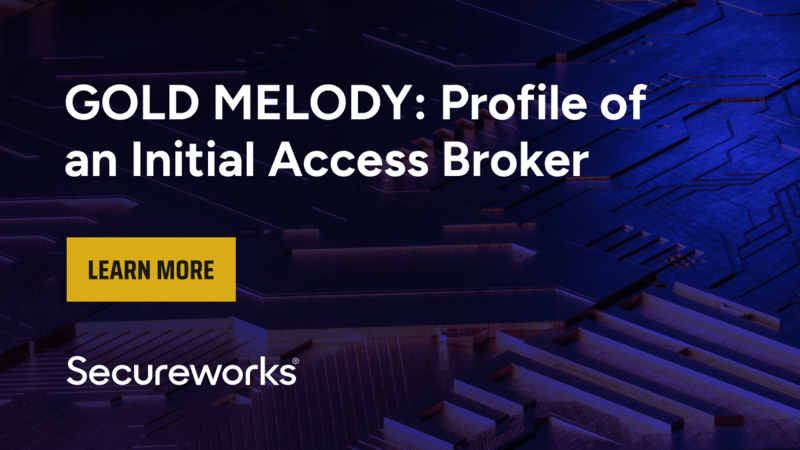 GOLD MELODY: Profile of an Initial Access Broker