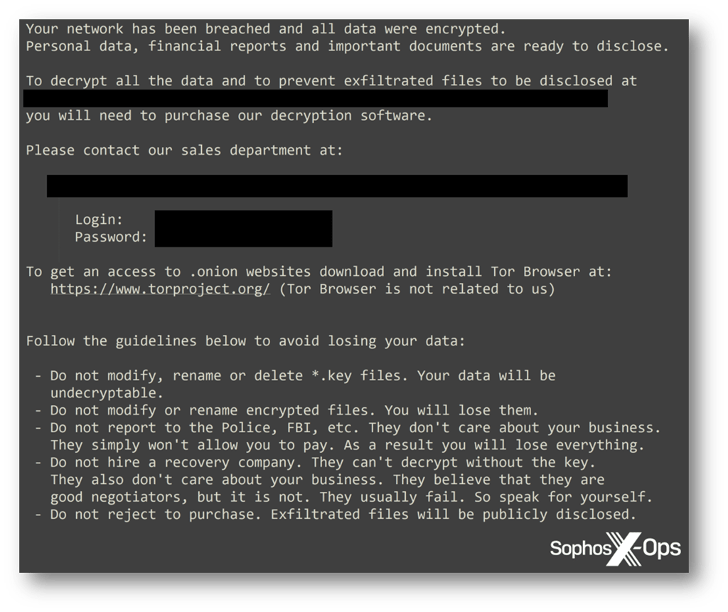A screenshot of a ransom note from Hive A screenshot of a ransom note from Hive