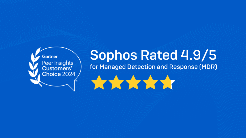 Sophos named a Gartner® Peer Insights™ Customers' Choice for Managed Detection and Response (MDR) Services for the 2nd time Sophos named a Gartner® Peer Insights™ Customers' Choice for Managed Detection and Response (MDR) Services for the 2nd time