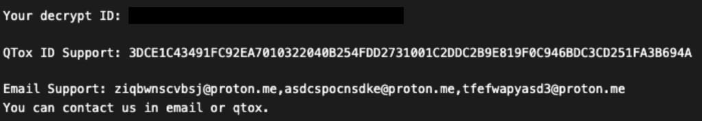 Ransom note (“how to decrypt my data.log”) that followed Warlock deployment Ransom note (“how to decrypt my data.log”) that followed Warlock deployment