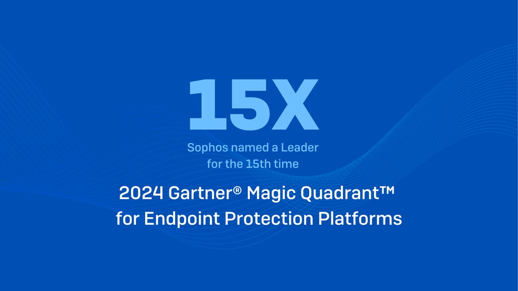 Sophos named a Leader in the 2024 Gartner®️ Magic Quadrant™️ for Endpoint Protection Platforms Sophos named a Leader in the 2024 Gartner®️ Magic Quadrant™️ for Endpoint Protection Platforms