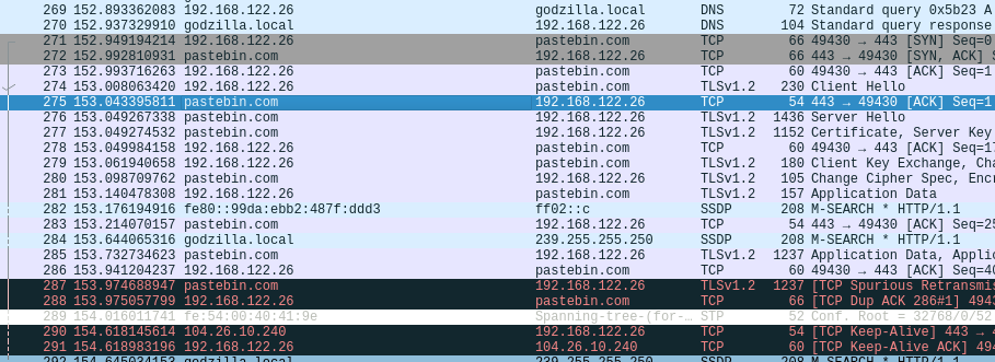 Wireshark screenshot-agenttesla installer