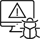 Compromised software update icon Compromised software update icon