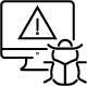 Compromised software update icon Compromised software update icon