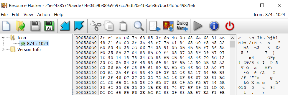 A screen capture as described in text
