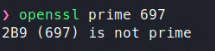 697 is not a prime number; it's 17 times 41.