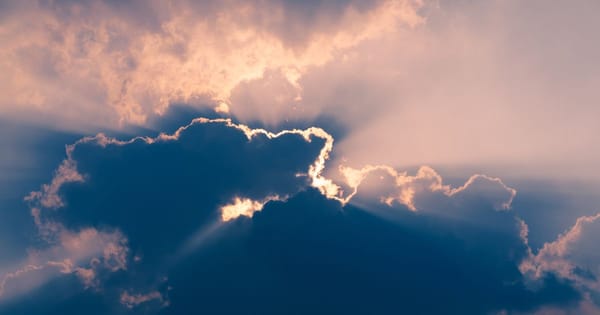 A cloud with a silver lining A cloud with a silver lining