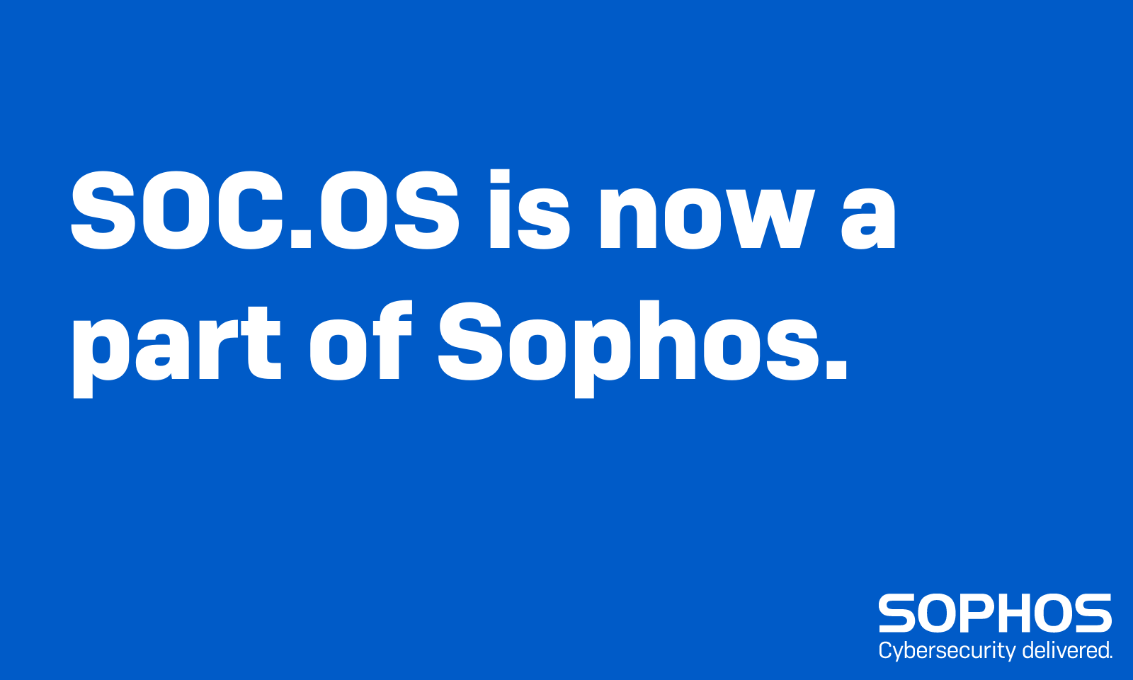 Sophos Acquires SOC.OS