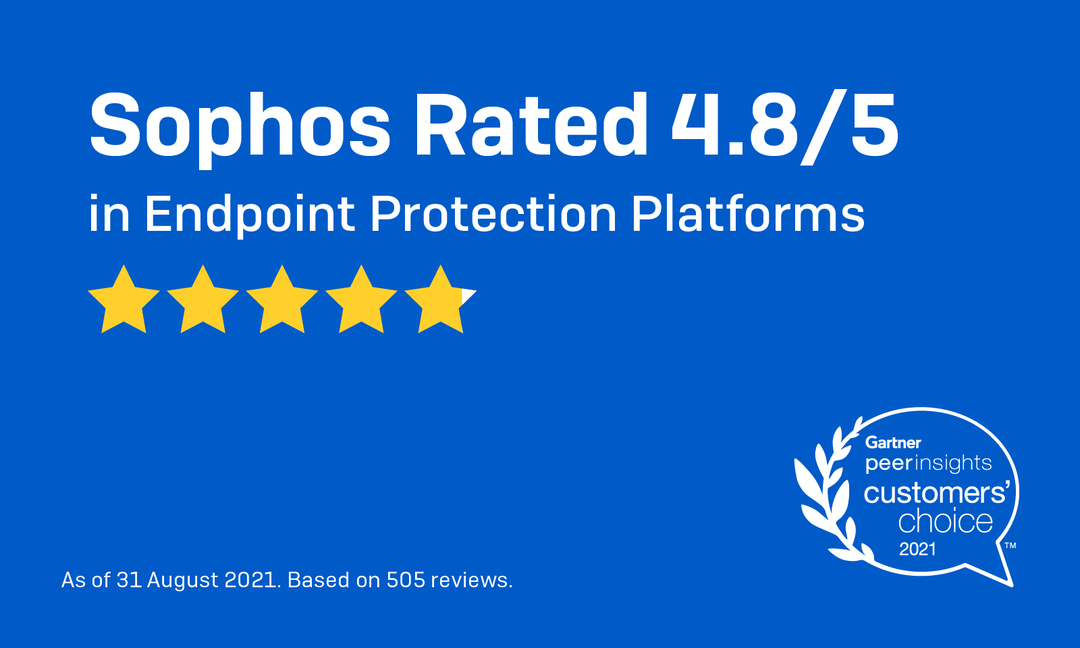 Sophos Named a Gartner Peer Insights™ Customer’s Choice for Endpoint Protection Platforms