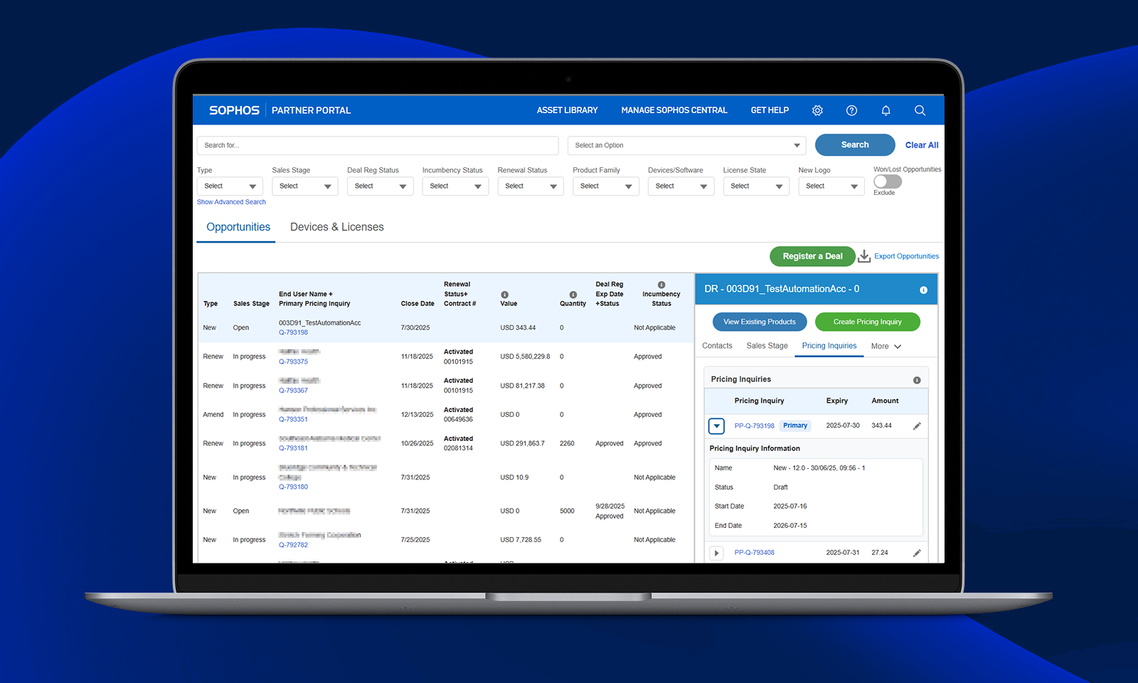 Plus intelligent, plus rapide, plus fluide : la nouvelle expérience de devis et de conformité dans le Portail Partenaires Sophos