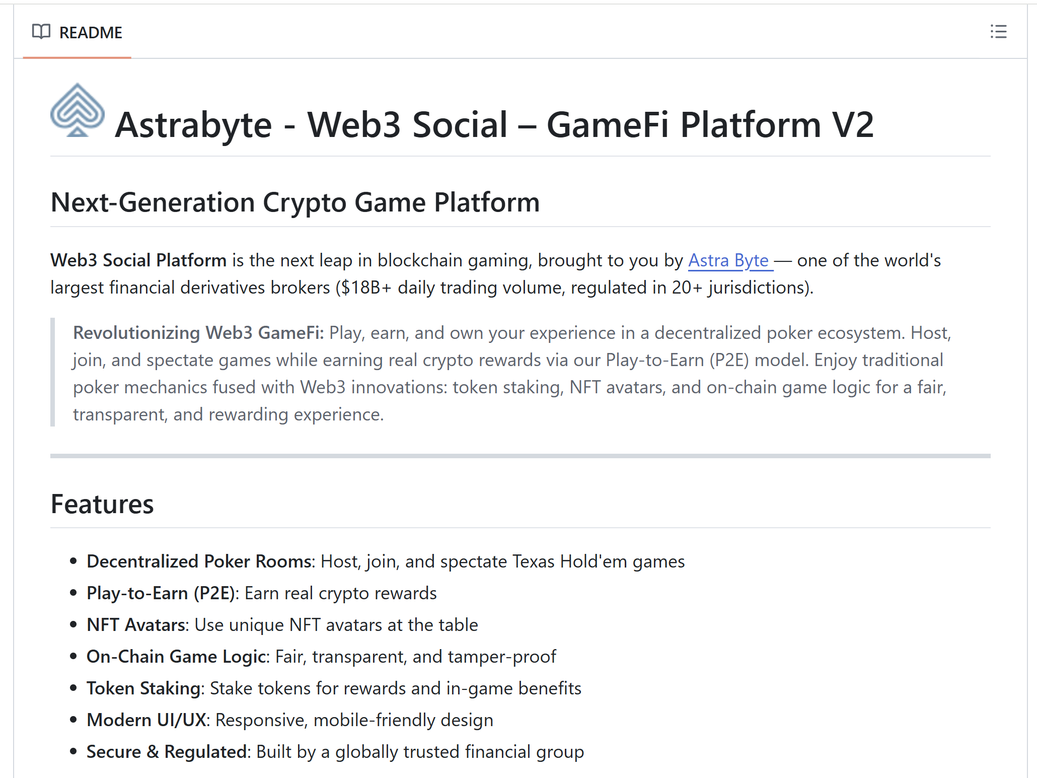 Malicious repository disguised as fake Astra Byte Web3 game