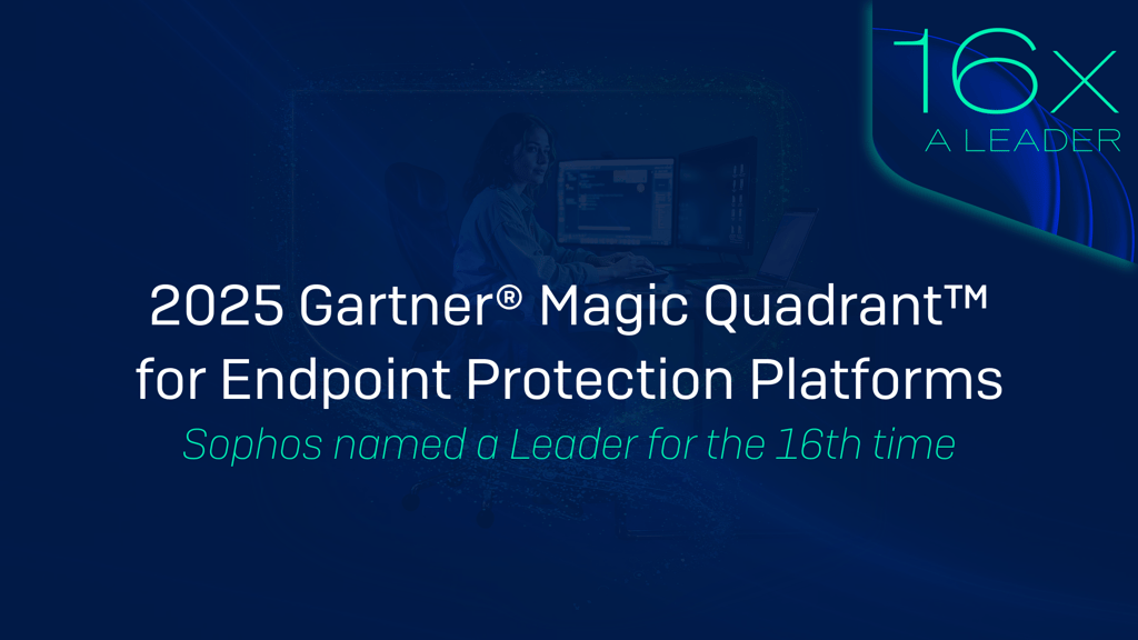 Sweet 16: Sophos named a Leader (again) in the 2025 Gartner® Magic Quadrant™ for Endpoint Protection Platforms Sweet 16: Sophos named a Leader (again) in the 2025 Gartner® Magic Quadrant™ for Endpoint Protection Platforms
