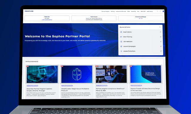 Portail Partenaires Sophos : une expérience utilisateur réimaginée pour nos partenaires Portail Partenaires Sophos : une expérience utilisateur réimaginée pour nos partenaires