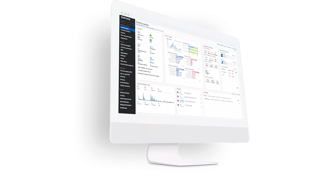 Sophos firewall user interface graphic Sophos firewall user interface graphic